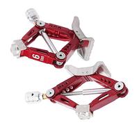 HEEPDD Gato de Elevación RC de Metal Universal, Herramienta Roja de para Coches RC 1/10, Ideal para SCX10 D90 y Gato de Elevación de Metal Universal, Juguete Modelo Nan Ajustable