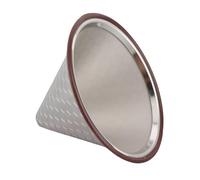 HEEPDD Goteador de café para Verter, Filtro de Acero Inoxidable, Filtro de café de Cono de Metal para 1 a 3 Tazas, Herramienta de Elaboración de Malla 600 para té