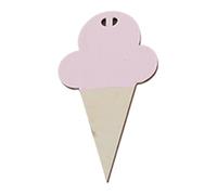 HEEPDD Guirnalda Colgante de Madera de 10 Piezas, Diseño de Cono, Material de Madera Natural, Dormitorio de Niños, Guardería para Bebés, Decoraciones de Cumpleaños y Fiestas (Rosáceo)