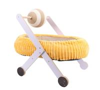 HEEPDD Hamaca para Gatos con Bola Rascadora, Camas, Cama Compacta para Rascar Gatos con Tablero de Densidad Duradero para Pequeños, Salón, Juego, Hamaca para, Bola Rascadora, para Integrada