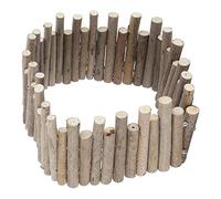 HEEPDD Hámster Wooden Vieja Puente de Rata Masticable Juguete para Animales Pequeños, Promueve el Ejercicio y la Coordinación para los Roedores, Hecho de Madera (30 centimetros Estilo de la Cerca)