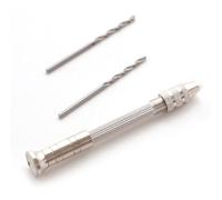 HEEPDD Herramienta de Aguja Perforadora para Hacer Velas Taladros Manuales con Dos Brocas Aguja Perforadora Velas Herramientas de Mecha para Bricolaje de Agujeros Redondos (Taladro de mano)