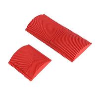 HEEPDD Herramienta de Pintura de Efectos de Grano de Goma, 2 Piezas/herramienta de Grano Establecida de Goma Efecto de Serrado de Pintura para la Pared de Bricolaje, de de Cepillo de, Recubrimiento