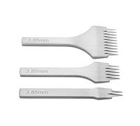 HEEPDD Herramienta de Punzonamiento de Equipos de Puñetazos de Cuero, Artesanía de Cuero Profesional 2/5/10 Prong en ángulo Francés Herramientas de Artesanía de Perforaciones de Lecho de Lecho de