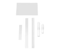 HEEPDD Herramientas de Corte de Arcilla Polimérica, Pasador de Rodillo Sólido Acrílico, Hoja Rectangular Transparente, Tablero de Prensa, Juego de Textura de Alambre para Modelar,