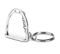 HEEPDD Herraveshoe Llavero, Llavero de Estribo con Rutina de Snaffle Llave de Herradura Plateada con Forma de Herradura para la Tecla de Bolsa Pendanthorshoes Nan