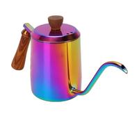 HEEPDD Hervidor de Agua de Acero Inoxidable 304, Boquilla de Cuello de Cisne de 600ML, de Madera, Control de Flujo Preciso para una Sola Taza de café y té