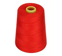 HEEPDD Hilo de Coser de 8000 Yardas, Material de Poliéster, Alta Resistencia y Solidez del Color para Proyectos de Ropa y manualidades. (rojo)