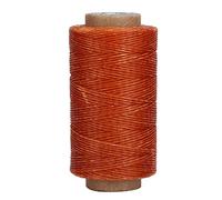 HEEPDD Hilo Encerado, Cable Encerado Plano 150d para la Artesanía de Cuero DIY Bookenning Shoe Reparing Proyectos de Cuero 250m/820.2ft Nan (Ligero caqui)