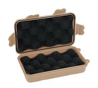 HEEPDD Impermeable, a prueba de golpes, caja de supervivencia de alta resistencia, suficiente espacio disponible, almacenamiento de artículos pequeños, conveniente y seguro de llevar, negro, bronceado