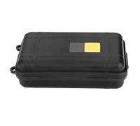 HEEPDD Impermeable, a prueba de golpes, caja de supervivencia de alta resistencia, suficiente espacio disponible, almacenamiento de artículos pequeños, conveniente y seguro de llevar, negro, bronceado
