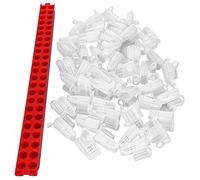 HEEPDD Jaula para Abeja Reina, Kit, 46 Piezas de Suministros para Apicultores para Transportar y Proteger la Jaula para Abeja Reina, Jaulas de Plástico para Cría de Abejas y Jardinería