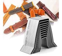 HEEPDD Juego de 10 Herramientas Perforadoras de Cuero, Cortador de Extremo Plano y Afilado de Acero de Alta Dureza, Kit de Artesanía de Cuero para Cinturones y Correas de Reloj Herramientas de (cola