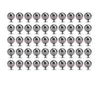 HEEPDD Juego de 50 Remaches Esféricos, Remaches de 10 Mm con Tornillos para Artesanía en Cuero y Decoración de Ropa Juego de 50 Esféricos, Material de Hierro, Accesorios para Prendas de Vestir