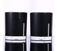HEEPDD Juego de Accesorios de Baño de Acrílico, Organizador Negro Brillante con Capacidad para 5 Elementos Esenciales Perfectamente en la Encimera, 5 Piezas, Incluye Soporte Dispensador, Plato, 2