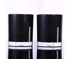 HEEPDD Juego de Accesorios de Baño de Acrílico, Organizador Negro Brillante con Capacidad para 5 Elementos Esenciales Perfectamente en la Encimera, 5 Piezas, Incluye Soporte Dispensador, Plato, 2