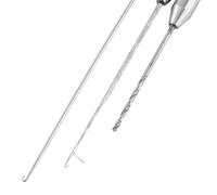 HEEPDD Juego de Agujas de Cebo de Pesca de Aleación de Aluminio, Herramienta de Aparejo de Pesca Liviana para Pescadores con Aguja de Gancho y Aguja de Taladro, Emergencia de