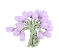 HEEPDD Juego de Cintas de Flores de Tulipán 10 Piezas Poliéster de 17,7 Pulgadas (PURPLE)
