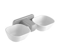 HEEPDD Juego de Cuencos de Comida y Agua para Gatos, Cuenco de Agua Elevado Montado en la Pared para Gatos y Perros de Interior, Juego de Cuencos de Comida para, Suministros de Plástico para Colgar
