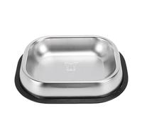 HEEPDD Juego de Cuencos para Perros de Acero Inoxidable, Platos de Agua y Comida para Mascotas de Metal Antideslizante, Cuencos de Alimentación para Gatos sin Punta con Base Ancha, (L)