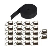 HEEPDD Juego de Herrajes para Llavero, Material de Hierro, 23 Piezas con Anillos Divididos y Cierres Giratorios para Llaveros, Cordones, Bolsos y Accesorios de Bricolaje