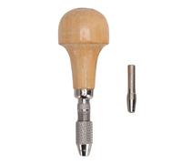 HEEPDD Juego de Mandriles de Tornillo de Banco, Taladro Manual Multiusos con de Madera y Mandril de Cobre para Grabado, Artesanía, Carpintería, Joyería, Modelismo de resina.