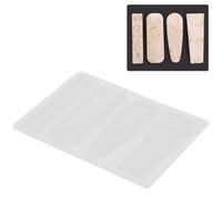 HEEPDD Juego de Moldes de Silicona para Pinzas para el Cabello, Herramientas de Fundición de Resina Reutilizables, 2 Pasadores Geométricos, Diseño Flexible de Fácil Liberación para Hacer Joyas, (3