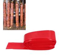HEEPDD Juego de Relleno de Salchichas, Kit para Embutir Salchichas, Herramienta para Hacer con 2 Tubos de Embudo para Jamón y Caseras, Plástico de Grado (5kg Roja)