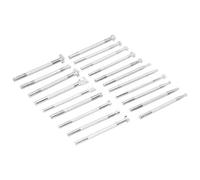 HEEPDD Juego de Sellos de Cuero con Herramienta para Tallar Patrones, Material de Aleación de Zinc, Punzón de Patrón de 20 Piezas para Manualidades de Cuero y Principiantes Nan