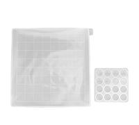 HEEPDD Juego de Tablero de Ajedrez de Silicona Transparente para Principiantes y Adultos, Pegamento en Forma de Gota de Resina, Resistente Al Calor, Regalo, 2 uds.