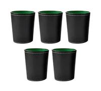 HEEPDD Juego de Vasos para Dados, Piel Sintética con Cómoda Acción de Vibración, 20 Dados de Puntos, Bueno para Bar y Diversión en Casa