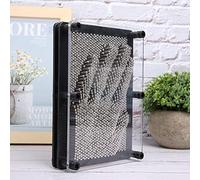 HEEPDD Juguete de Arte con Pin Clon 3D, Decoración de Escritorio de Impresión Manual de Acero Inoxidable, Juguete Sensorial Creativo para la Oficina en el Hogar, Modelo de Mano 3D