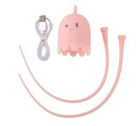 HEEPDD Juguete de Gato Interactivo de Silicona con Autorotación de Auto Juego, Batería de Iones de Litio Recargable para Masticar Persecución y Ejercicio (Rosado)