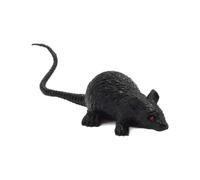 HEEPDD Juguete de Ratón Falso de 10 Piezas, Rata de Plástico de 3,54 Pulgadas (Black)