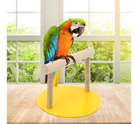 HEEPDD Juguete de Soporte de Soporte de Marco de Pie No Tóxico, Superficie Lisa para Molienda de Dientes, Adecuado para Pájaros Medianos Pequeños