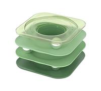 HEEPDD Juguete Interactivo de Torre Giratoria para Gatos, Bolas de Rodillo Resistentes a Mordeduras, Ejercicio de Caza, para Gatos y Gatitos Jóvenes (Green)