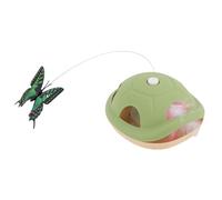 HEEPDD Juguete Interactivo para Gatitos, Ratones y Animales, Juguete Giratorio Automático para Gatos, Juego de Golpear Topos con Diseño Activado por Movimiento para Gatos de Interior, Tiempo de