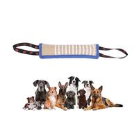 HEEPDD Juguete para Mordedura de Juguete de Yute para Entrenamiento de Perros, Almohada de Lucha con 2 Asas, Almohada Interactiva, Juguete para Tirar, Equipo de (Patrón de Huella