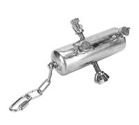 HEEPDD Juguete para Pájaros de Acero Inoxidable, Rompecabezas Interactivo de Forrajeo para Loros y Pinzones Que Promueve El Comportamiento Natural La Fácil Configuración de La Jaula El Tamaño de 12