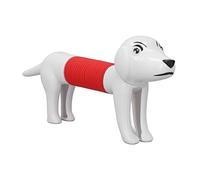 HEEPDD Juguete Sensorial, Diseño de Perro de Plástico Colorido Popping Tubo Fidget de Desarrollo de Juguetes para Niños (blanco)