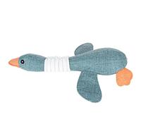 HEEPDD Juguetes Chirriantes para Perros, Juguete para Perros, Ideal para Cachorros y Razas Pequeñas, Juguetes Chirriantes para de 33x23cm, Suministros para Masticar Ganso de Algodón de Felpa (Azul