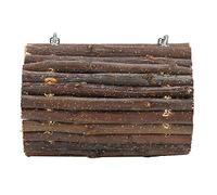 HEEPDD Juguetes para Masticar Hámster, Puente de Túnel Colgante de Madera de Manzano para Animales Pequeños, Fomenta el Ejercicio con Diseño Tipo Gancho para Jaula de Hámster (Tipo de Gancho)