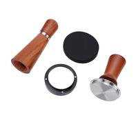 HEEPDD Kit de Accesorios para Manipulación de café de 51 Mm, Manipulación con Resorte Calibrado con Distribuidor de Aguja de Acero Inoxidable 304 y Embudo Dosificador Magnético para