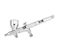 HEEPDD Kit de Aerógrafo de Doble Acción, Boquilla de 0,2 Mm, 0,3 Mm, 0,5, Taza de Alimentación por Gravedad, con Flujo de Aire con Control de Dedo, para Pastel, Modelo de Uñas,