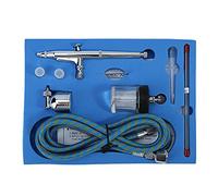 HEEPDD Kit de Aerógrafo de Doble Acción, Pistola Pulverizadora de Aguja de 0,2 Mm, 0,3 Mm y 0,5 para Pintura de Modelos Artísticos, Tatuajes de Automóviles, Diseño de Uñas, con