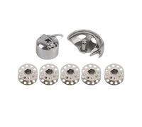 HEEPDD Kit de Bobinas para Máquina de Coser de Repuesto con Gancho de Lanzadera, Construcción de Metal, Incluye Gancho de Lanzadera y Estuche de Bobina para Todas las Máquinas de Coser Domésticas de
