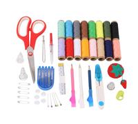 HEEPDD Kit de Costura de Viaje, 16 Carretes, Hilo, Tijeras, Agujas, Medida para Principiantes, Manualidades DIY