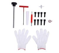 HEEPDD Kit de Herramientas de Sellado Eficiente, Herramienta de Reemplazo de Válvulas para Camiones TR414 TR413 ATV, Ideal para Propietarios y Técnicos Kit de Herramientas de Sellado Eficiente,