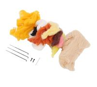 HEEPDD Kit de Iniciación de Fieltro de Aguja, para Principiantes, Fácil de Coser, Juego de Manualidades de Fieltro con Instrucciones, Ideal para Proyectos en el Hogar, Kit de Iniciación de de Aguja,