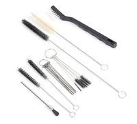 HEEPDD Kit de Limpieza de Aerógrafo de 21 Uds, Herramientas de Precisión, Limpieza Eficiente de Boquillas, Herramienta Neumática Compatible